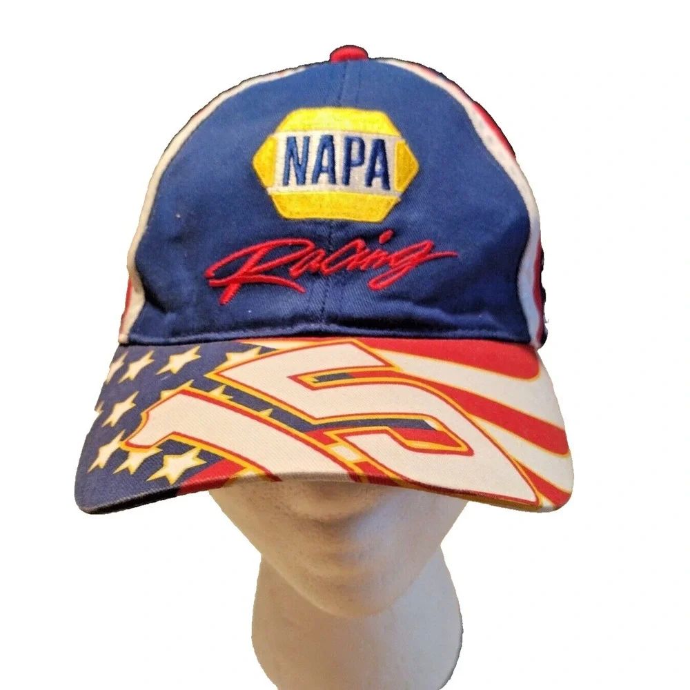 Vtg Michael Waltrip NAPA Racing Hat Cap NASCAR‎ #15 Star Stripes Official